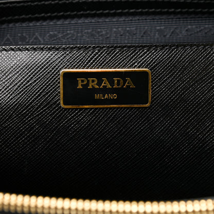 Prada Saffiano Medium Galleria Double Zip Tote Black 6 of 9