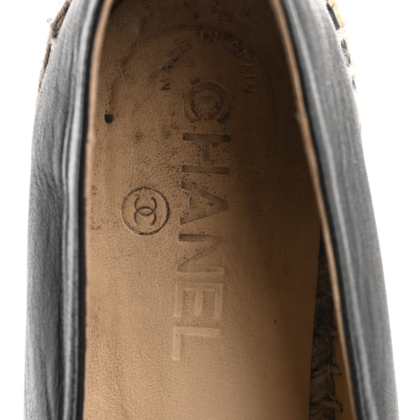 Lambskin CC Espadrilles 39 Black