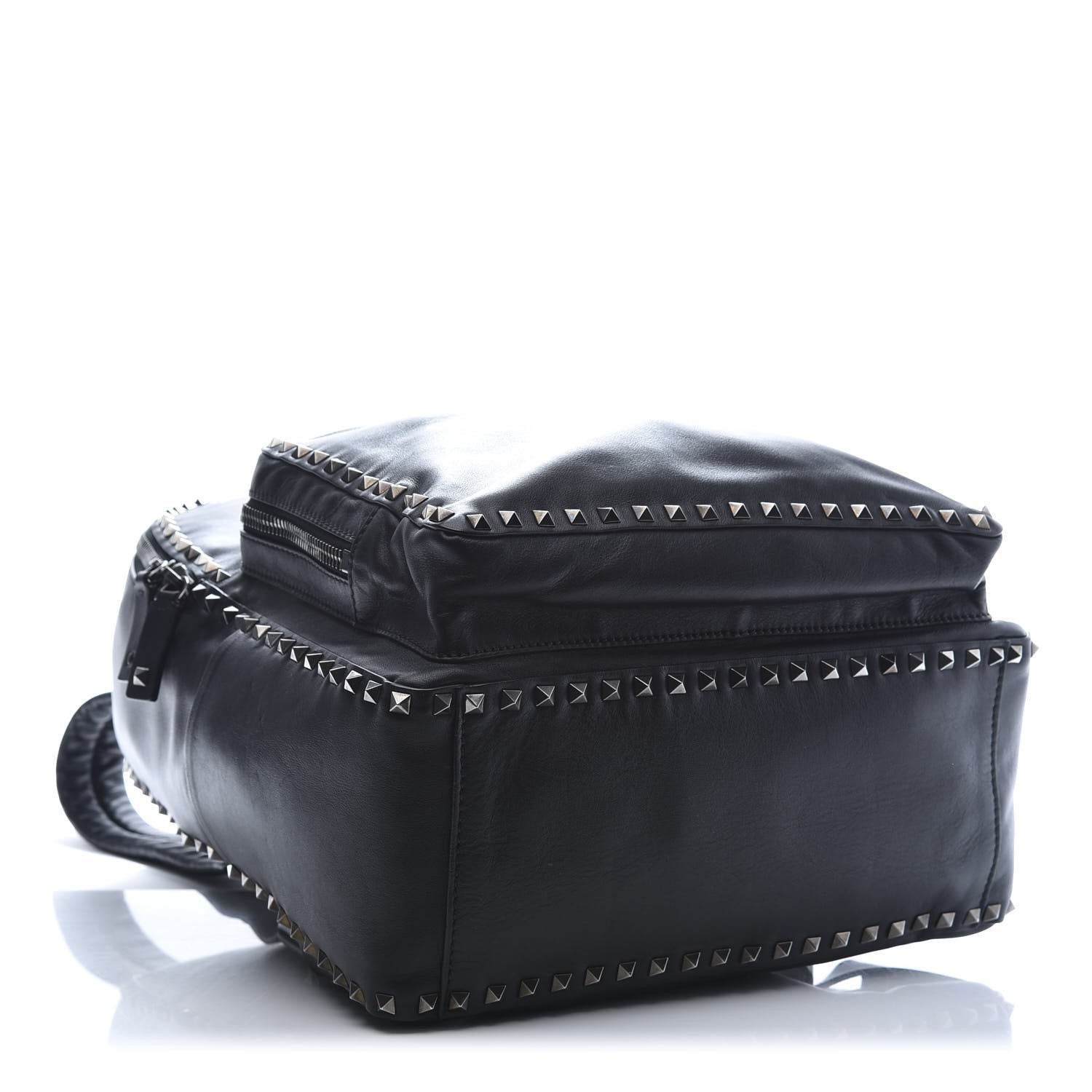 Valentino Garavani Vitello Medium Rockstud Backpack Black 3 of 9