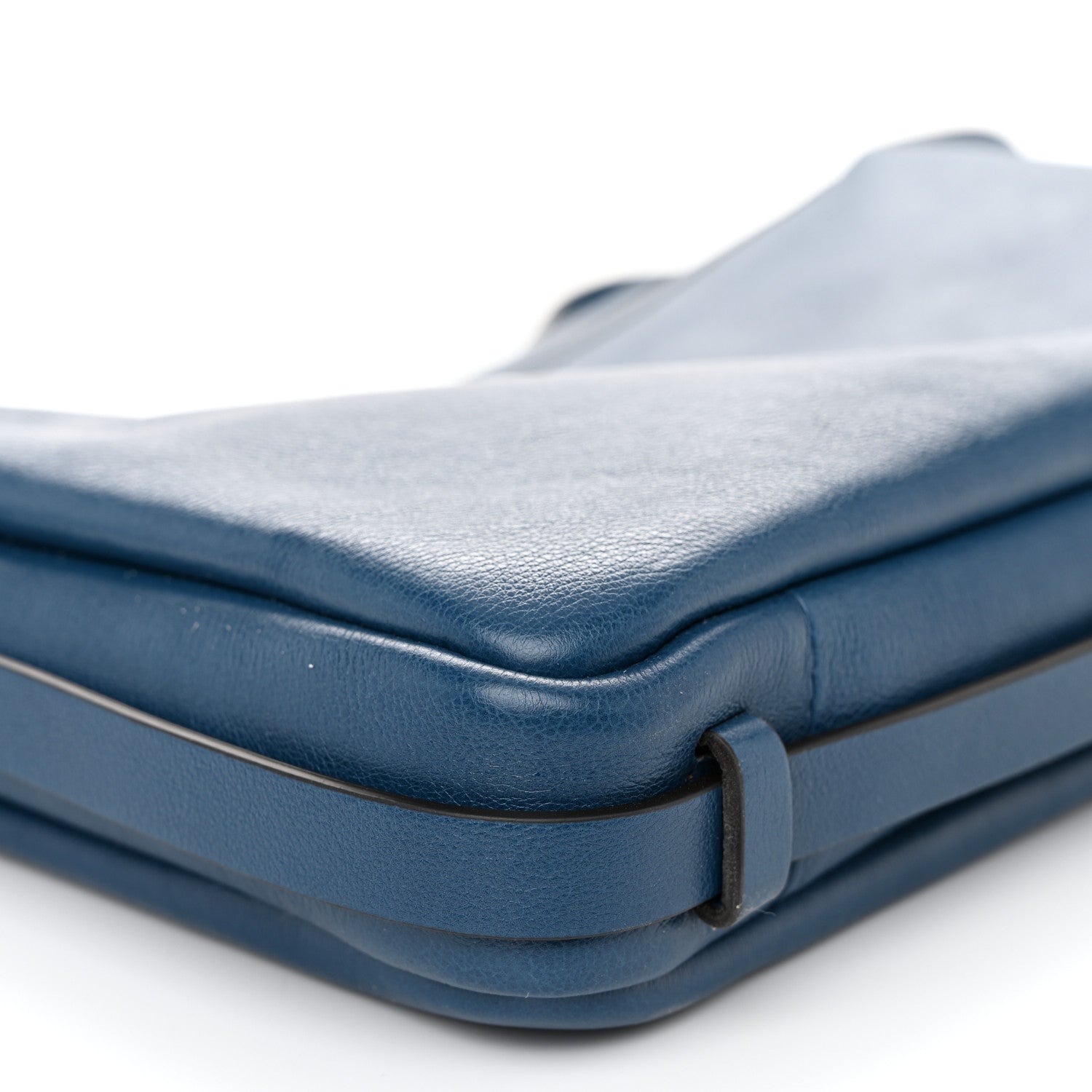 Fendi Vitello Medium Simply Fendi Shoulder Bag Blue 9 of 10