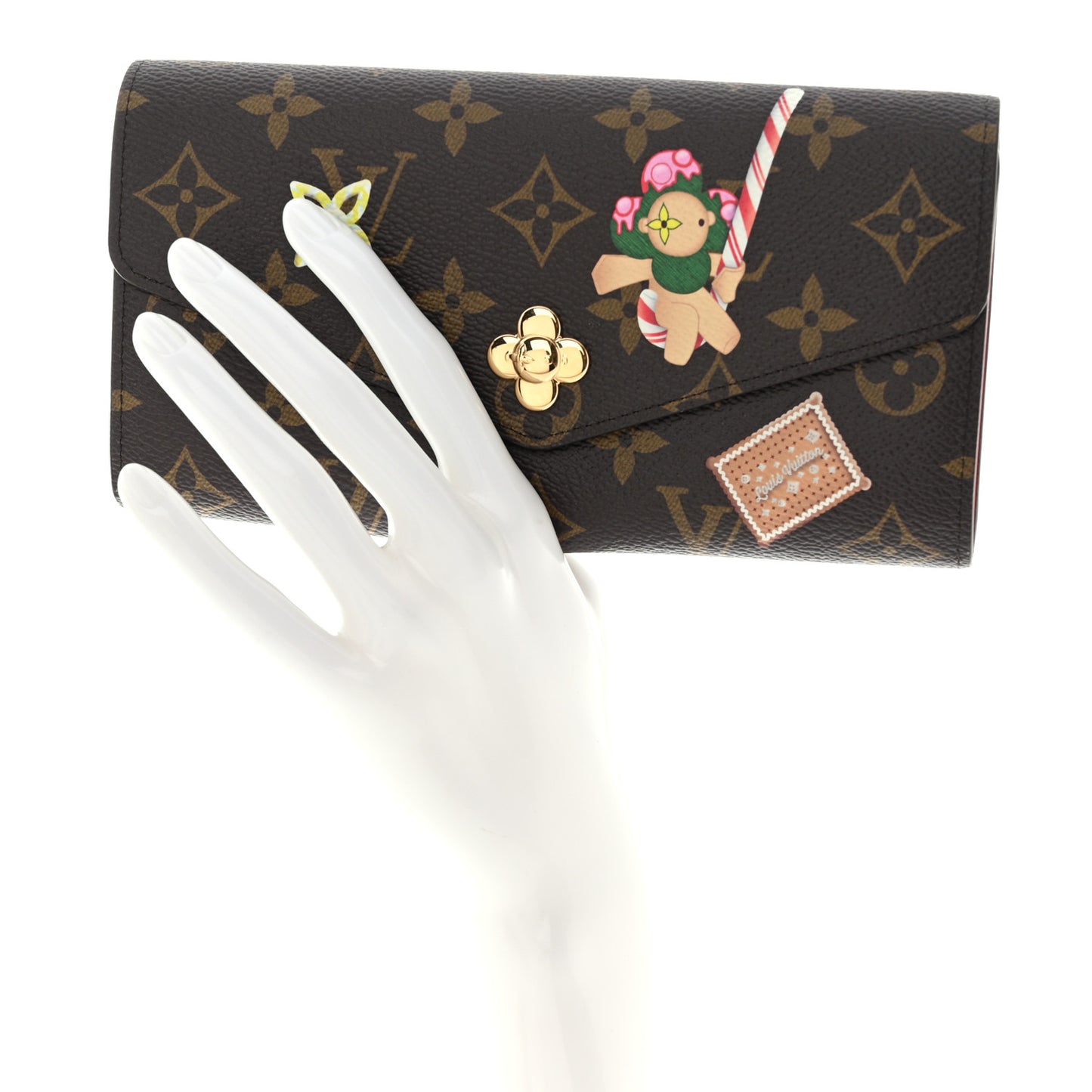 Monogram Candy Factory Sarah Wallet Candy Red