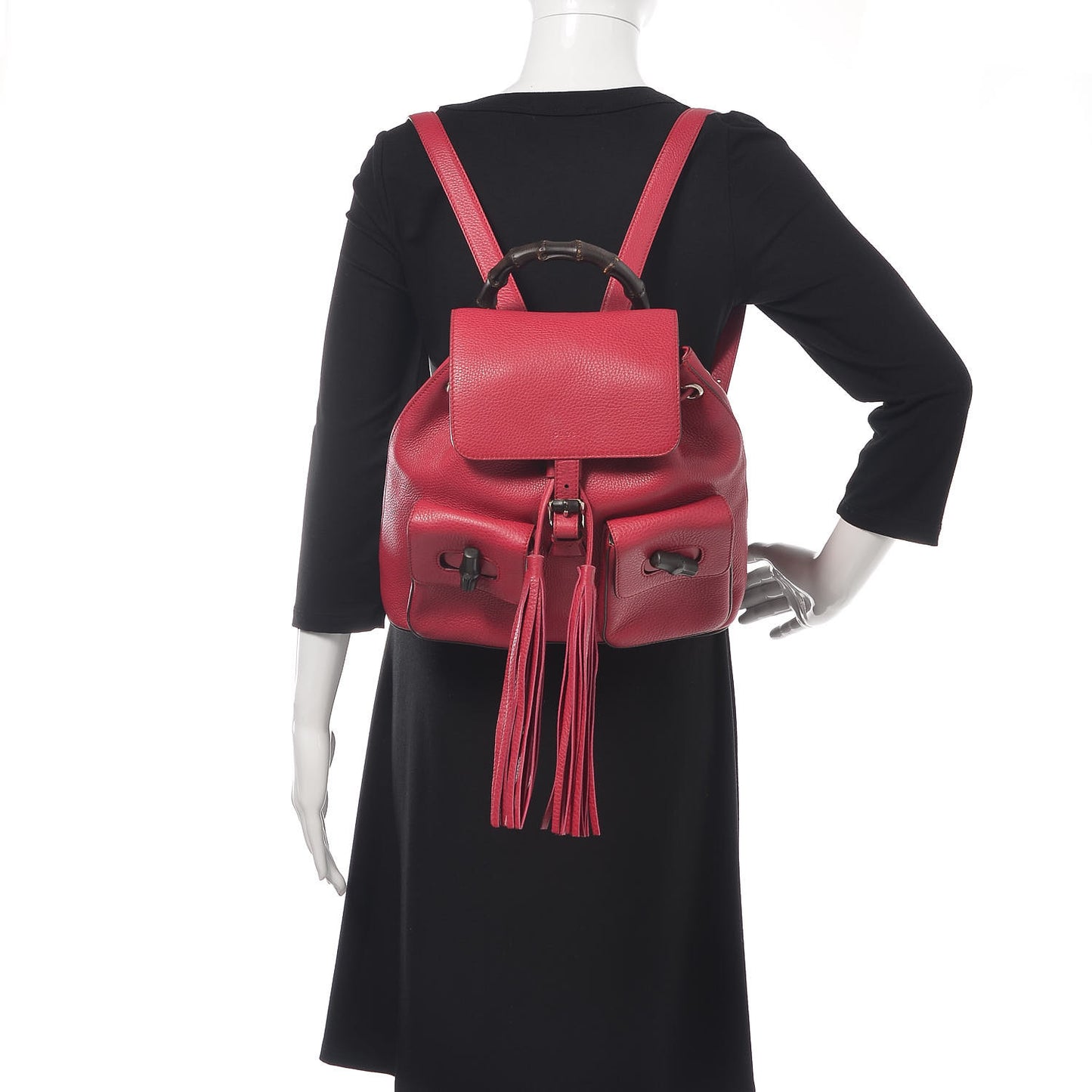 Cellarius Calfskin Medium Bamboo Backpack Petunia