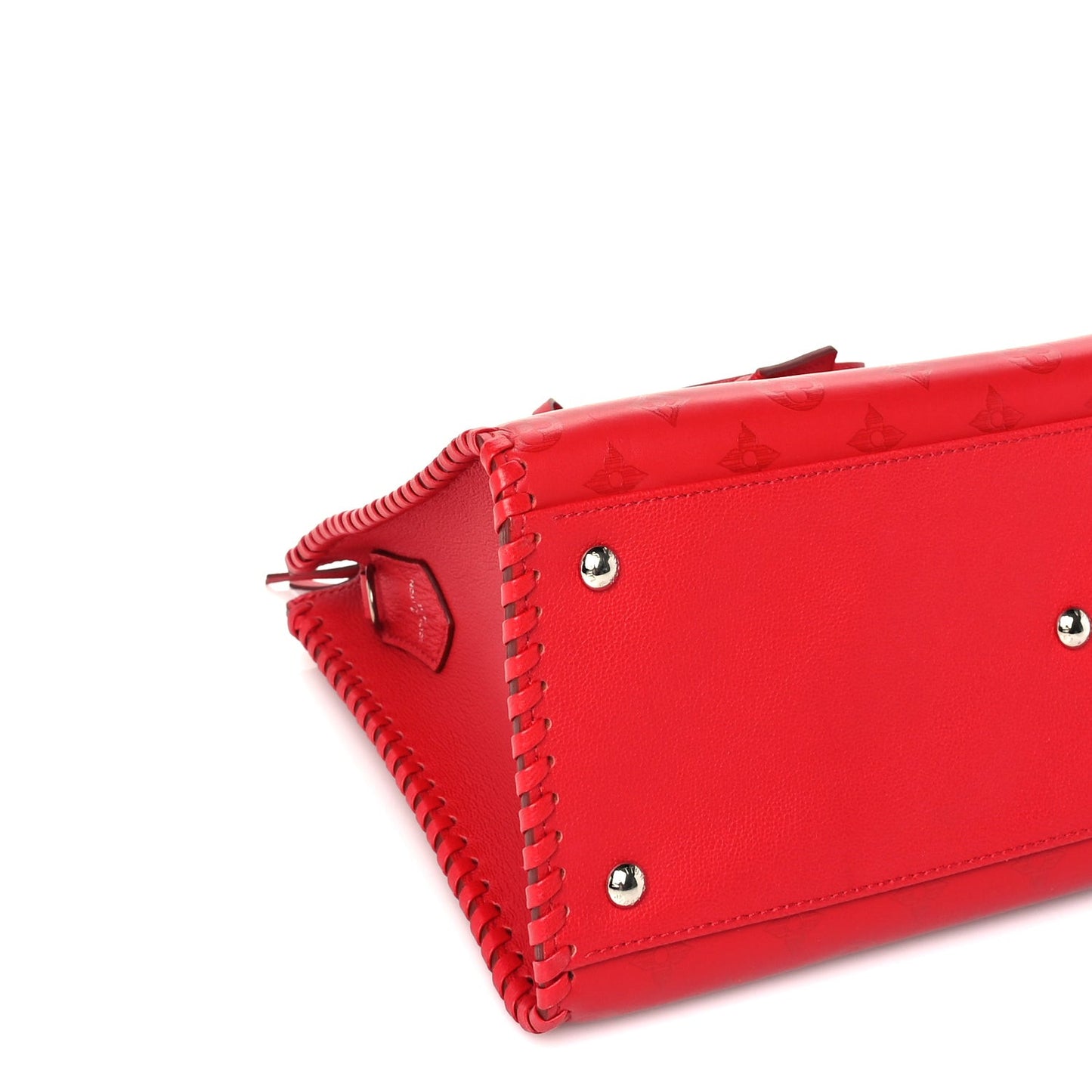 Monogram Cuir Plume Very Zipped Tote  Rubis