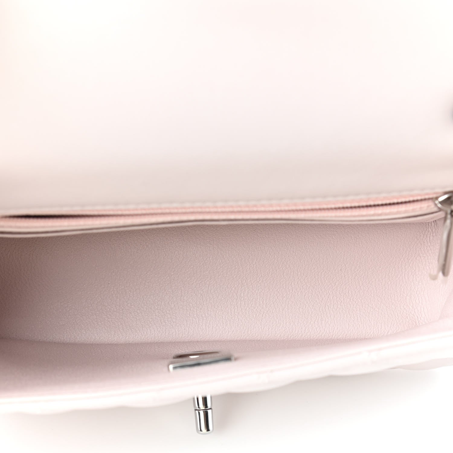 Chanel Lambskin Quilted Mini Rectangular Flap Light Purple 5 of 9