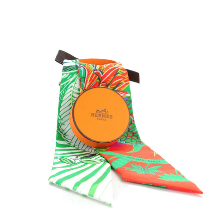 Hermes Silk Mythiques Phoenix Coloriages Twilly Blanc Vert Rouge 6 of 6