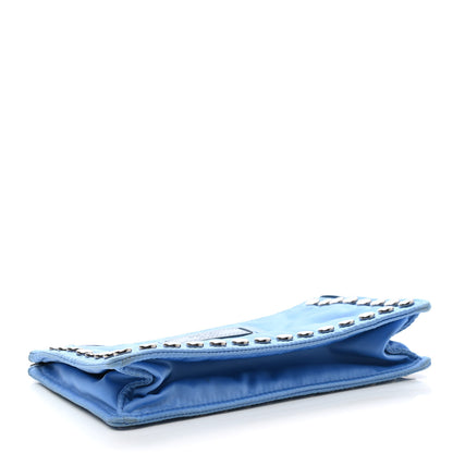 Prada Nylon Studded Etiquette Cosmetic Pouch Bleuette 4 of 7