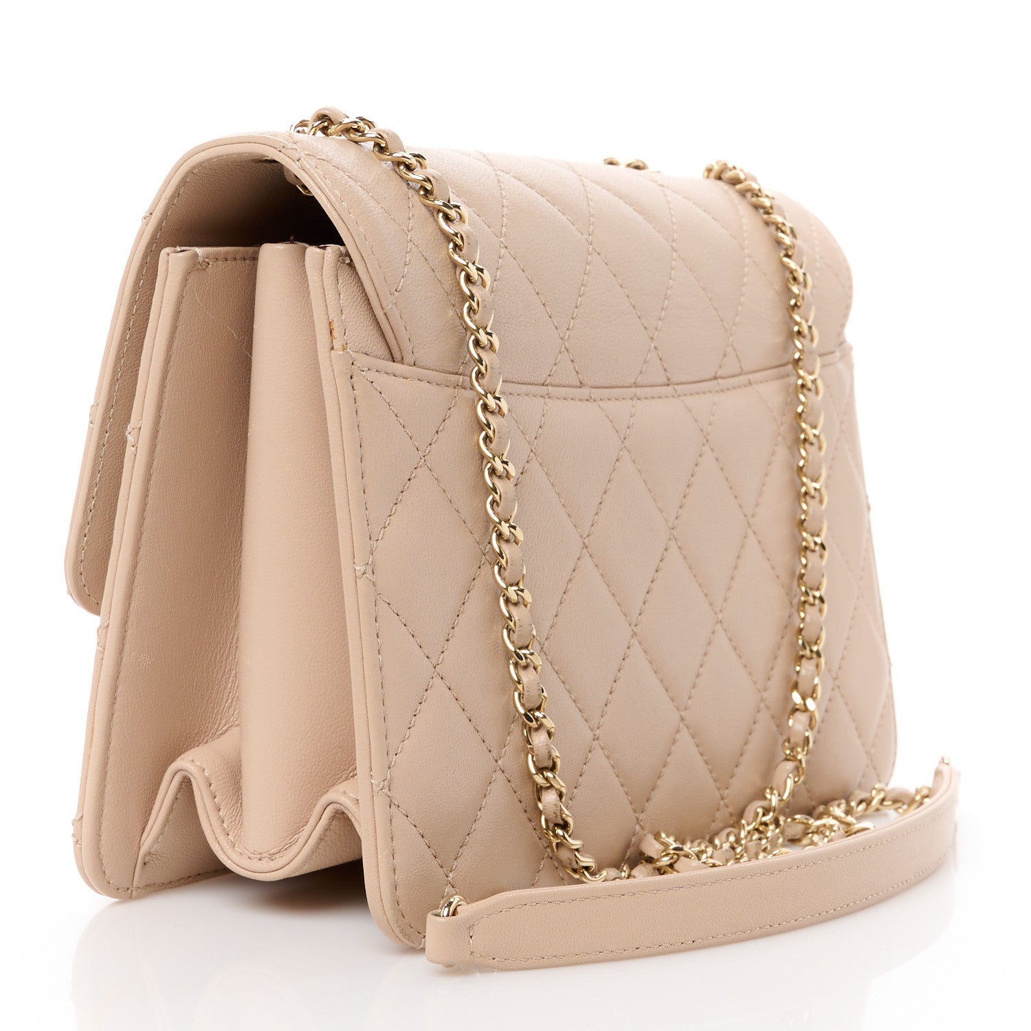 Chanel Sheepskin Quilted Beauty Lock Flap 3 of 10