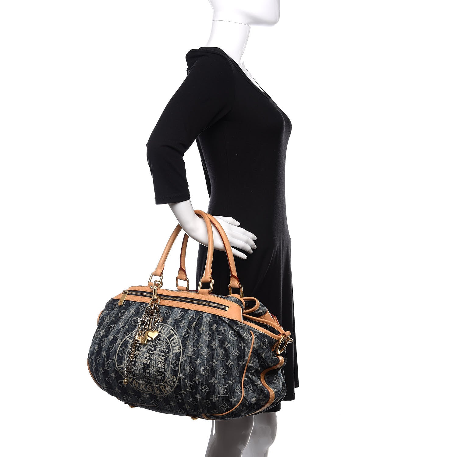 Louis Vuitton Denim Raye Cabas GM 3 of 10