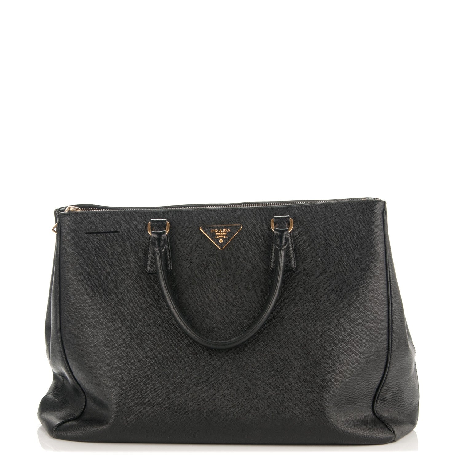 Prada Saffiano Lux Extra Large Galleria Double Zip Tote Black 1 of 9