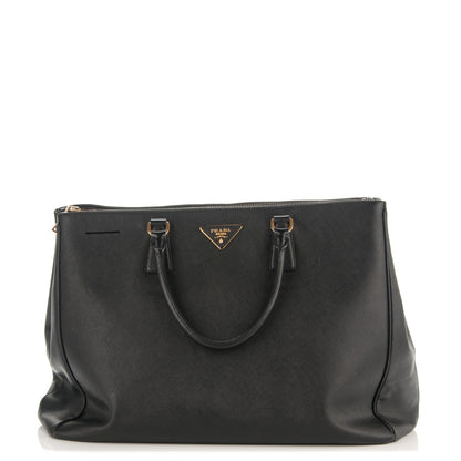 Prada Saffiano Lux Extra Large Galleria Double Zip Tote Black 1 of 9