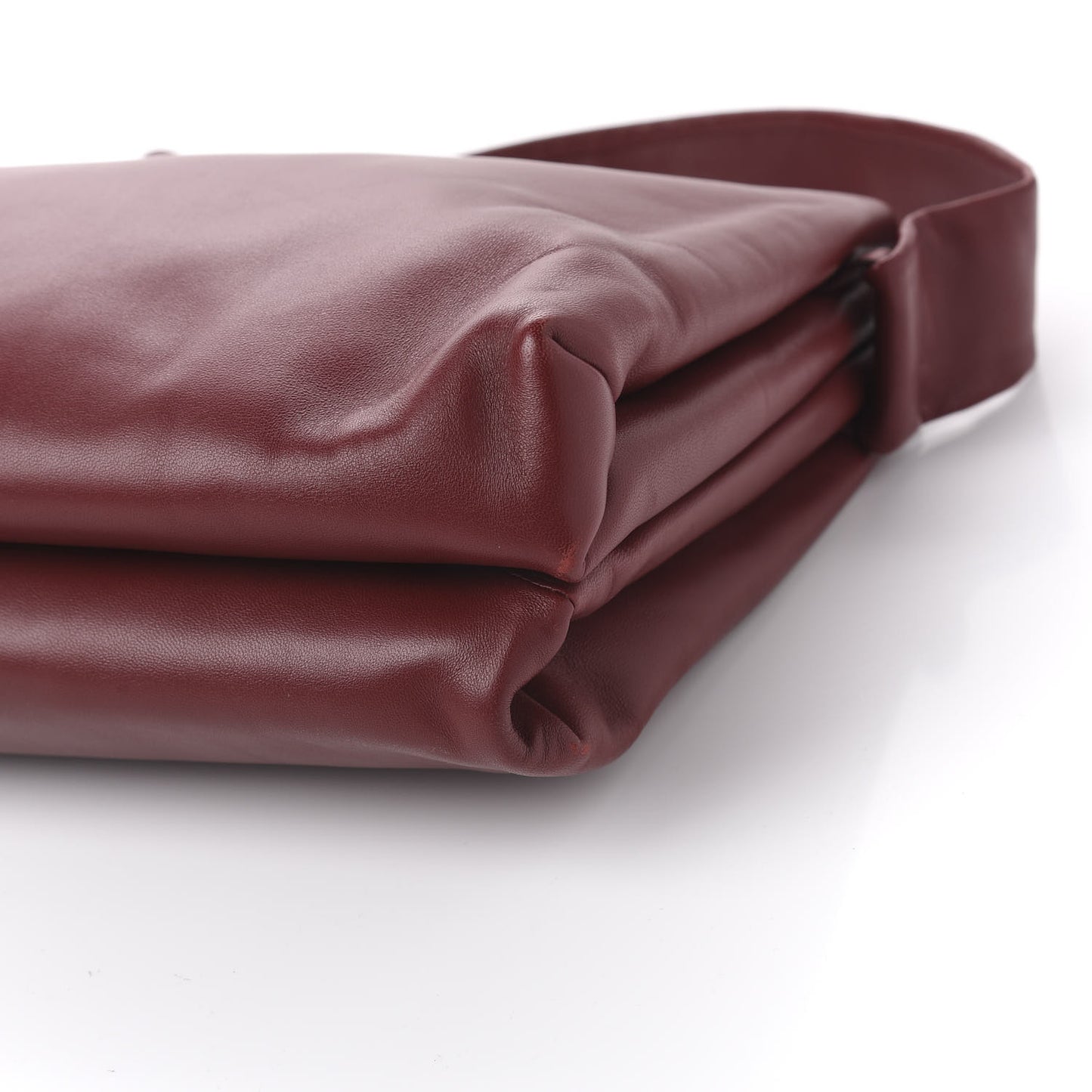 Lambskin Medium Knotted Bag Burgundy