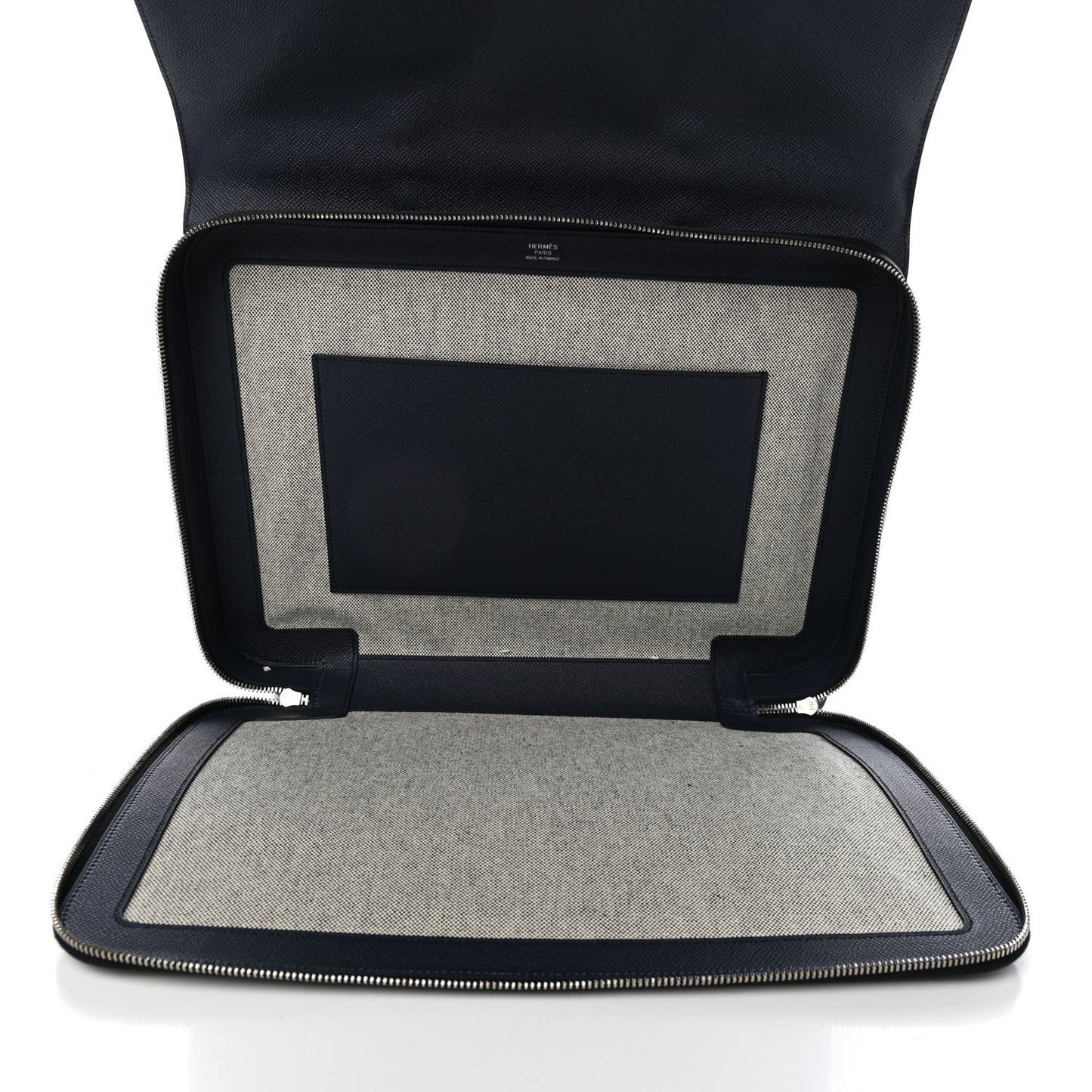 Epsom Serviette 57 Briefcase Black Bleu Indigo