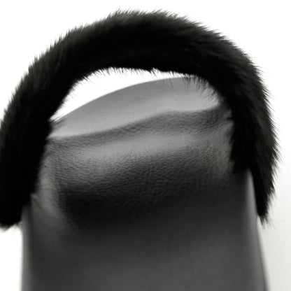 Givenchy Mink Rubber Slide Sandals 39 Black 9 of 10