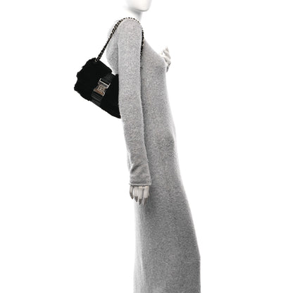 Chanel Rabbit Fur Sport Flap Flap Black 2 of 10