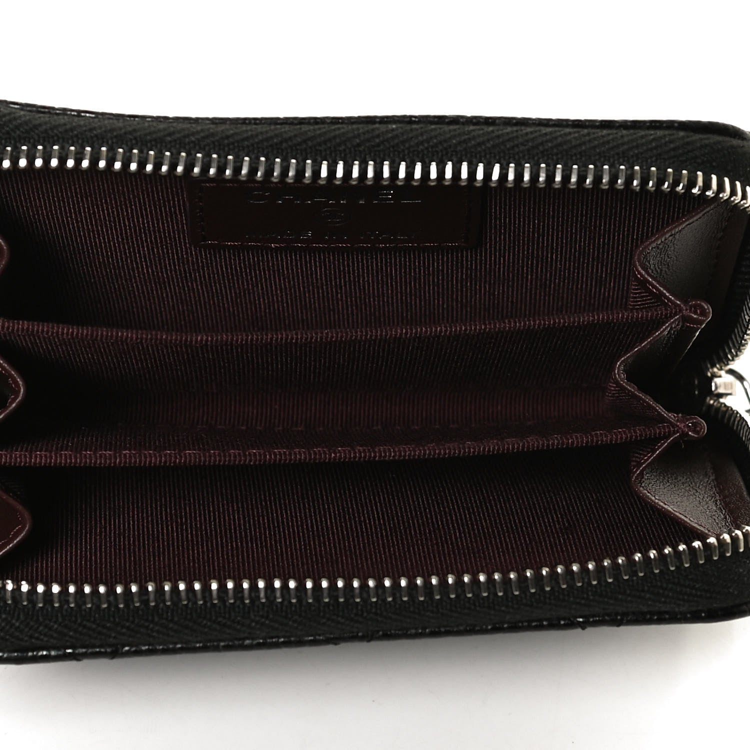 Chanel Caviar Quilted Zip Coin Purse Black 5 of 11