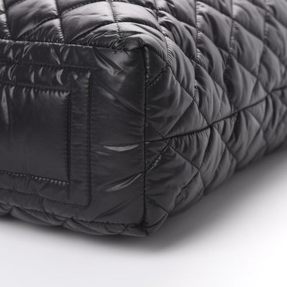 Chanel Nylon Quilted Coco Cocoon Hobo Black 9 of 10