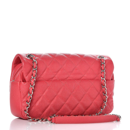 Chanel Caviar Quilted Medium Easy Flap Coral 4 of 11