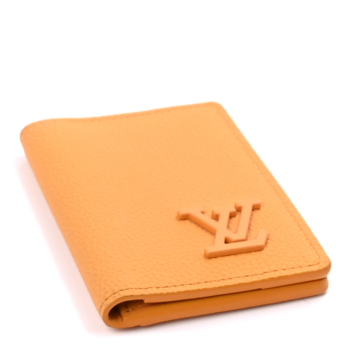 Grained Calfskin Aerogram Pocket Organizer Safran