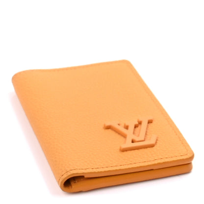 Louis Vuitton Grained Calfskin Aerogram Pocket Organizer Safran 4 of 6
