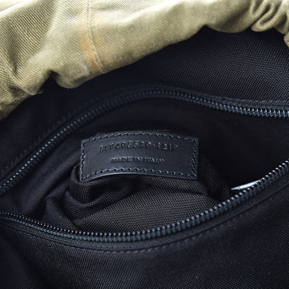 Saint Laurent Gabardine Noe Backpack Khaki 7 of 10