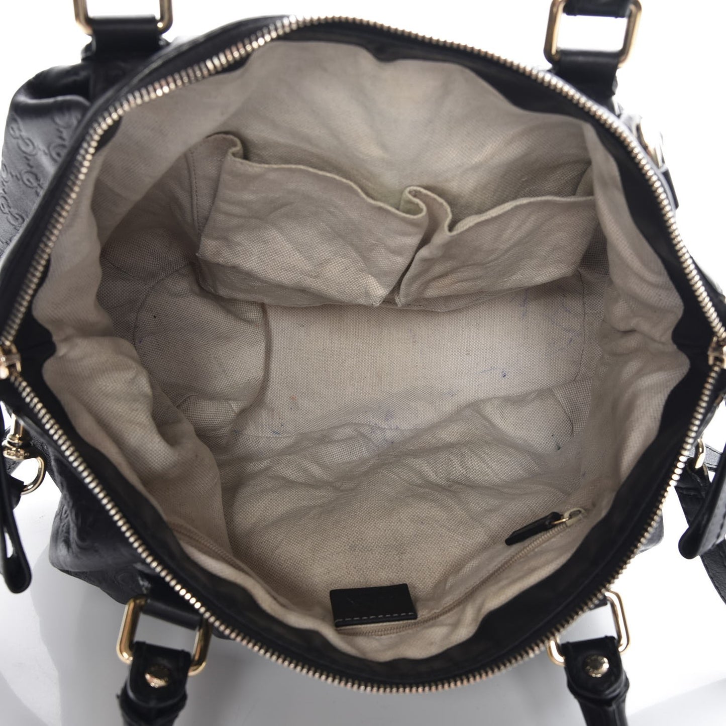 Guccissima Medium Sukey Top Handle Bag Black