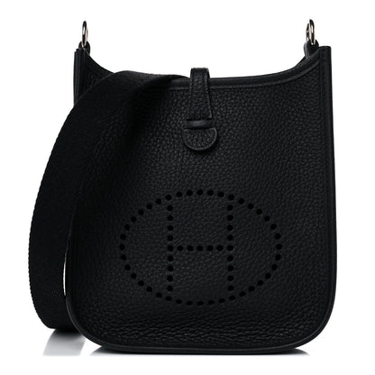 Hermes Taurillon Clemence Evelyne TPM Black 1 of 10