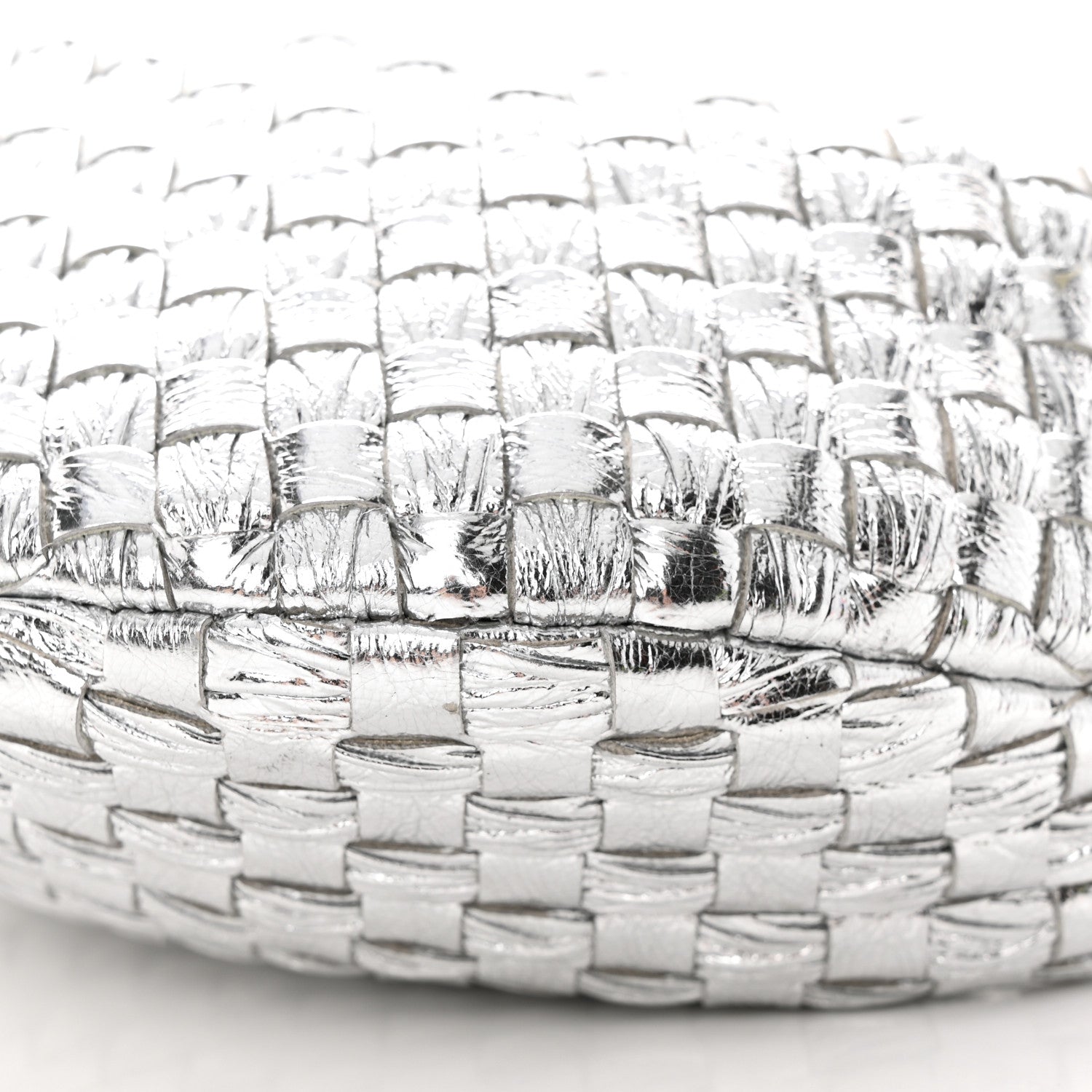 Bottega Veneta Metallic Nappa Intrecciato Mini Jodie Silver 10 of 10