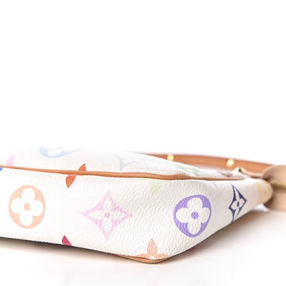 Louis Vuitton Monogram Multicolor Pochette Accessories White 10 of 12