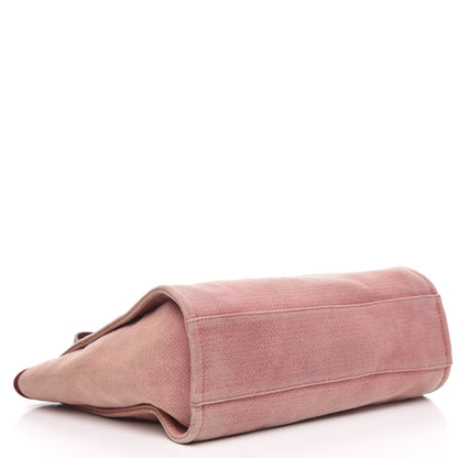 Chanel Canvas Small Deauville Tote Red 4 of 12