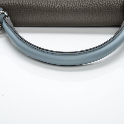 Hermes Taurillon Clemence Arlequin Kelly Retourne 32 Ultraviolet Etain 11 of 30