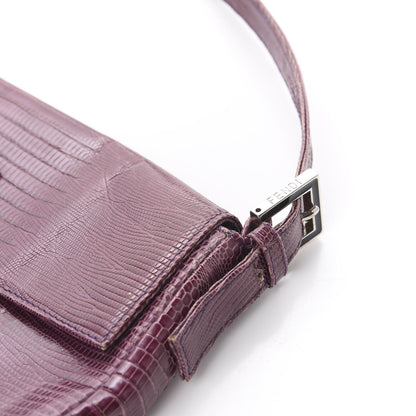 Fendi Lizard Baguette Purple 12 of 12
