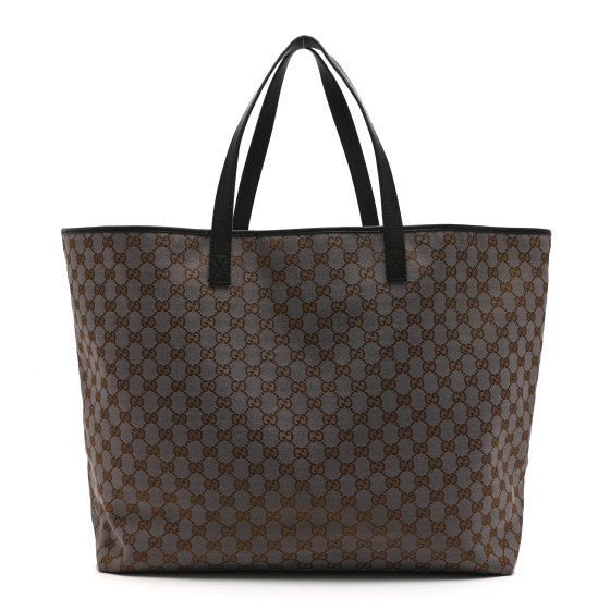 Gucci Metallic Monogram L Shopper Tote Black 1 of 1