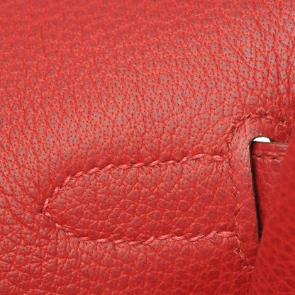 Hermes Buffle Skipper Birkin 35 Rouge Vif 17 of 40