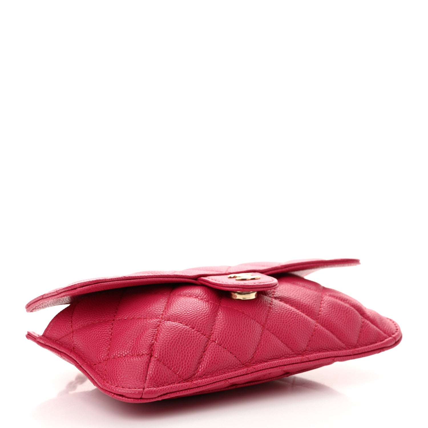 Chanel Caviar Fabric Quilted Foldable Tote With Chain Pink Multicolor 6 of 18