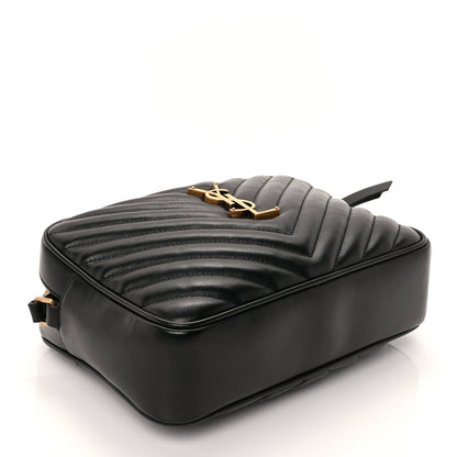 Saint Laurent Calfskin Matelasse Monogram Lou Camera Bag  Black 3 of 8