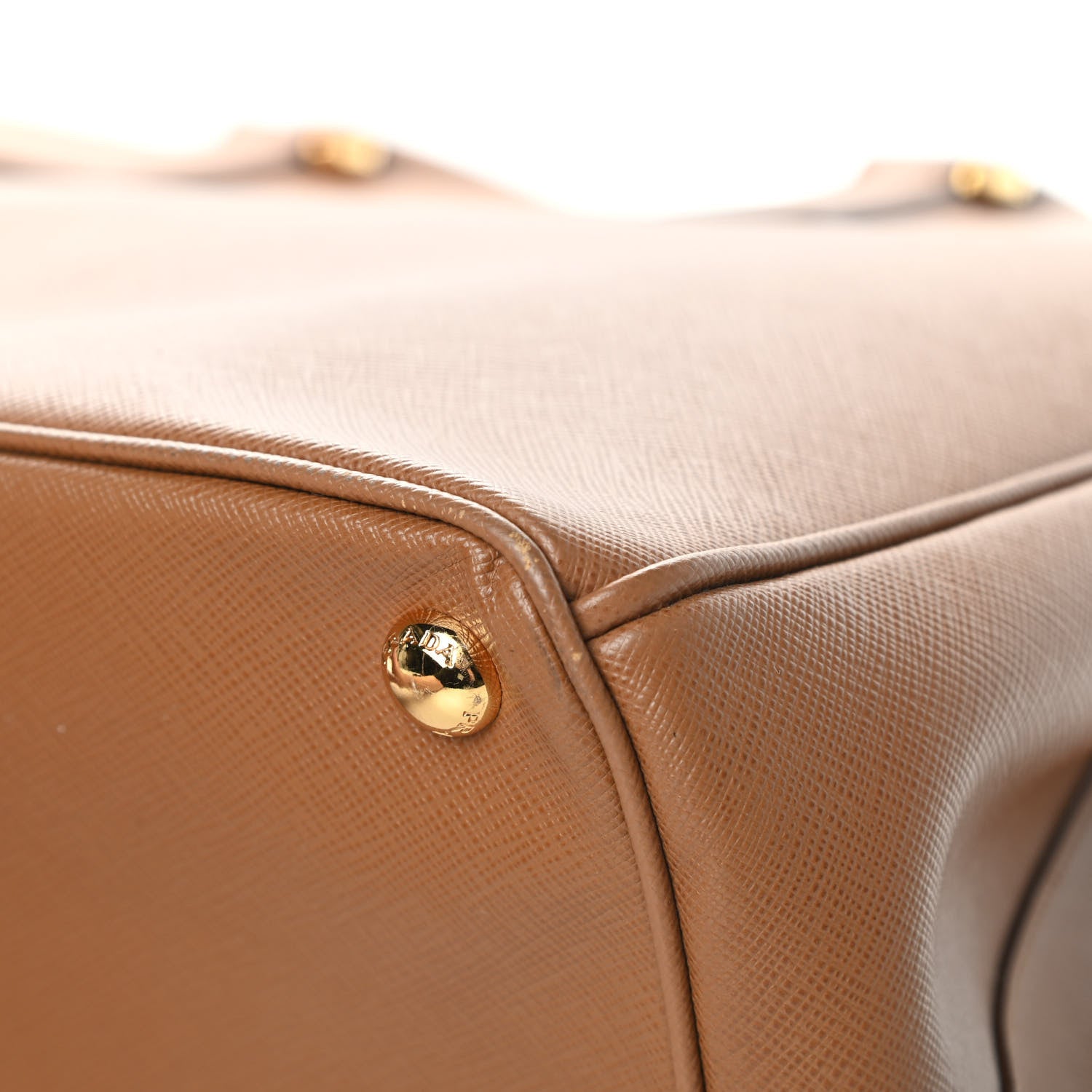 Prada Saffiano Medium Galleria Double Zip Tote Caramel 14 of 18