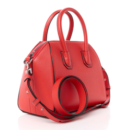 Givenchy Sugar Goatskin Mini Antigona Rouge Clair 3 of 10