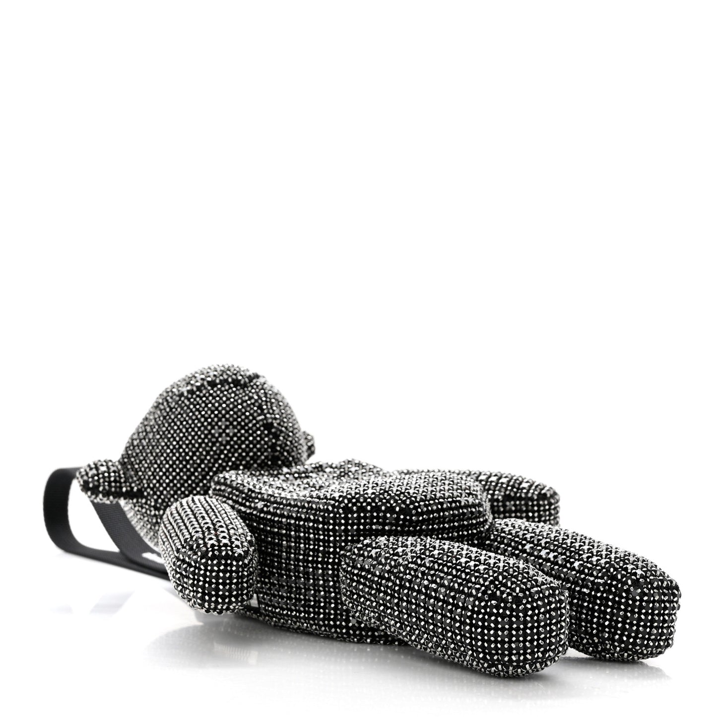 Crystal Mesh Beiress Wristlet Black