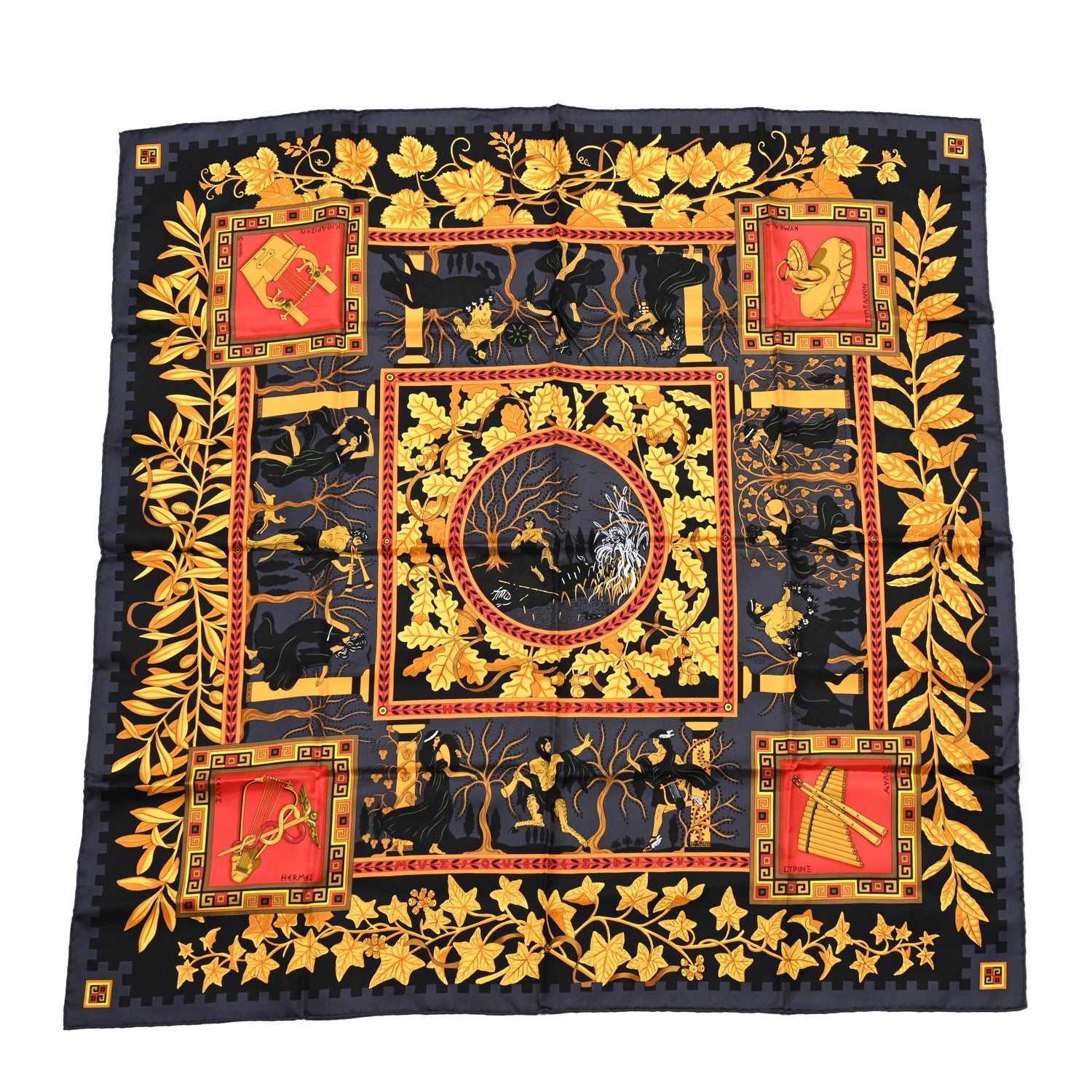Hermes Silk Musique Des Dieux Scarf 90 1 of 4
