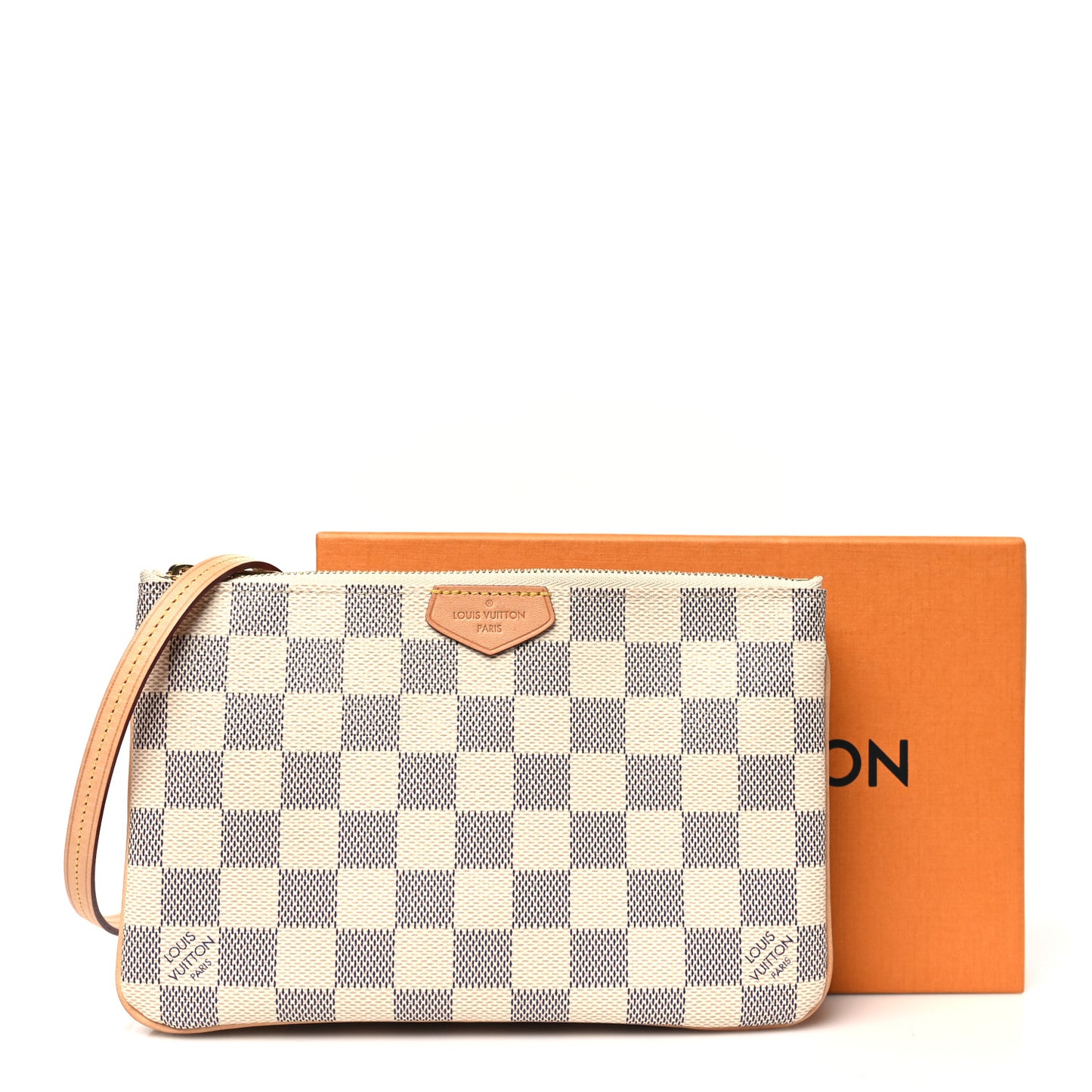 Damier Azur Double Zip Pochette