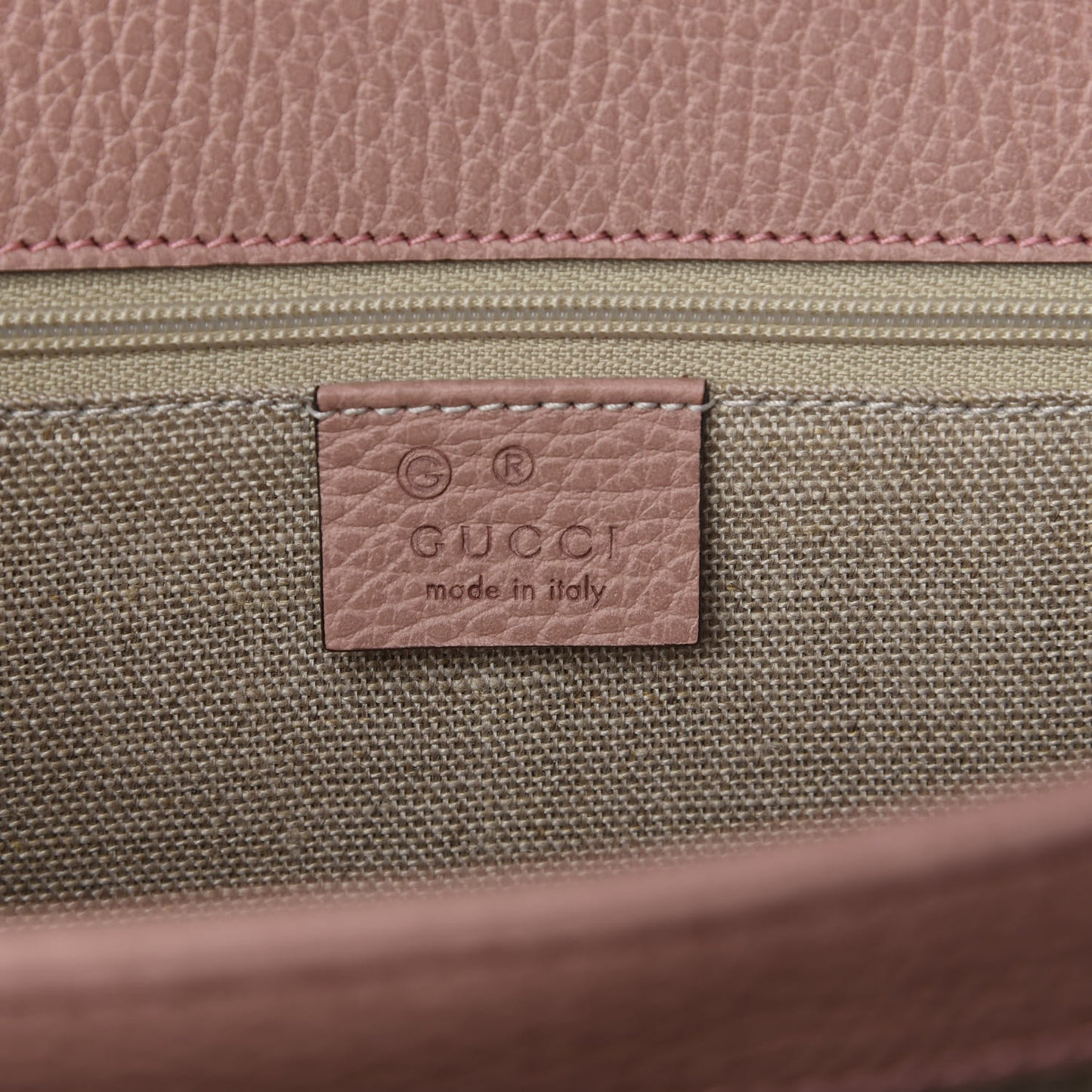 Dollar Calfskin Interlocking G Shoulder Bag Soft Pink