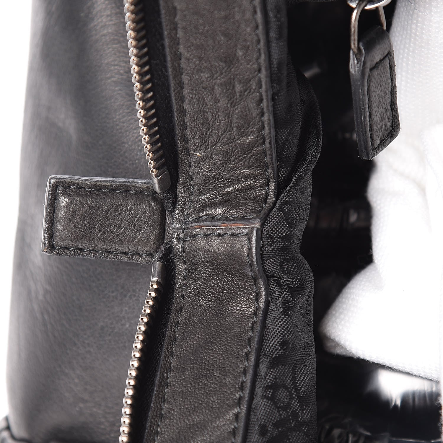 Christian Dior Lambskin Plisse Pleated Frame Satchel Black 8 of 16