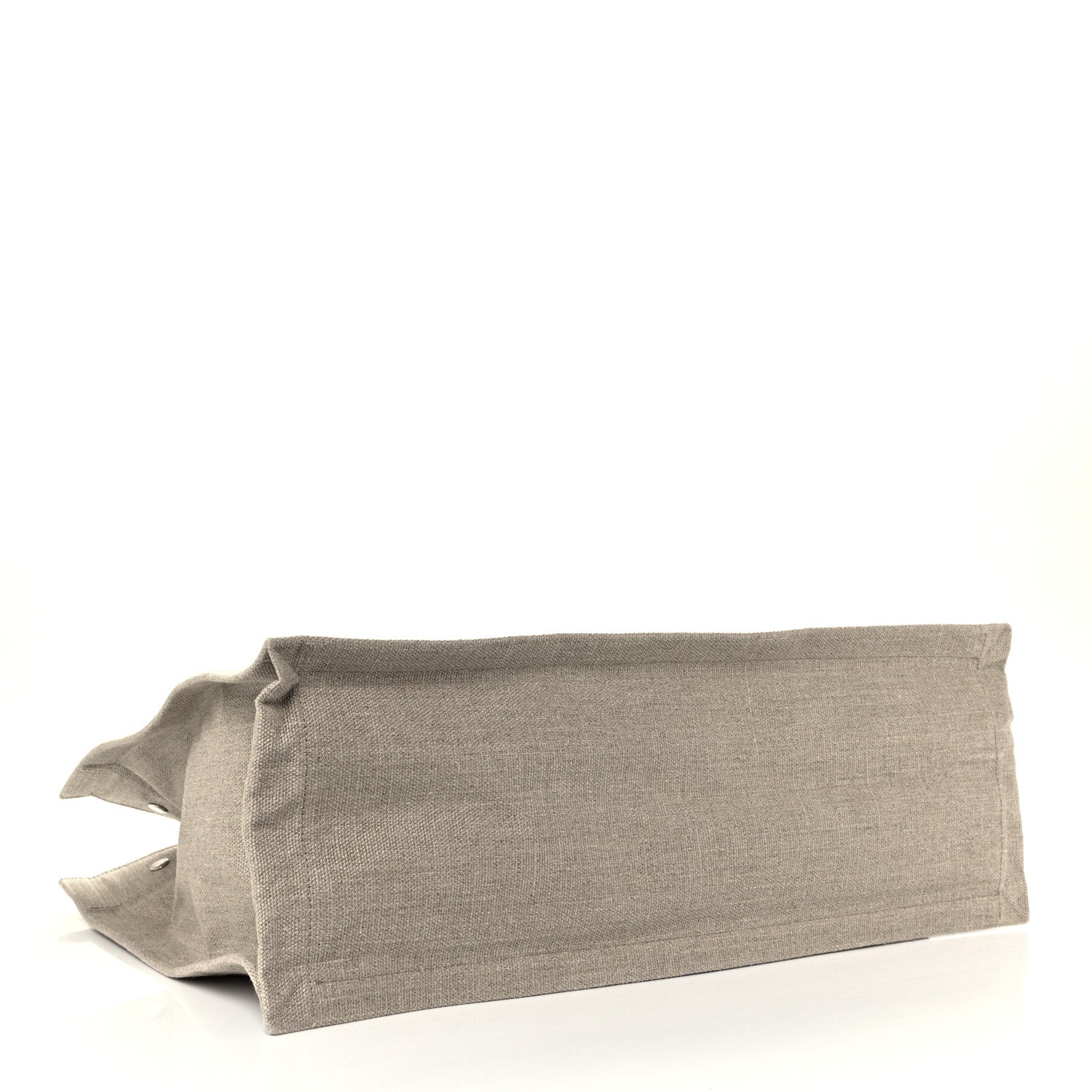 Saint Laurent Linen Calfskin Rive Gauche Tote Optic White 4 of 10