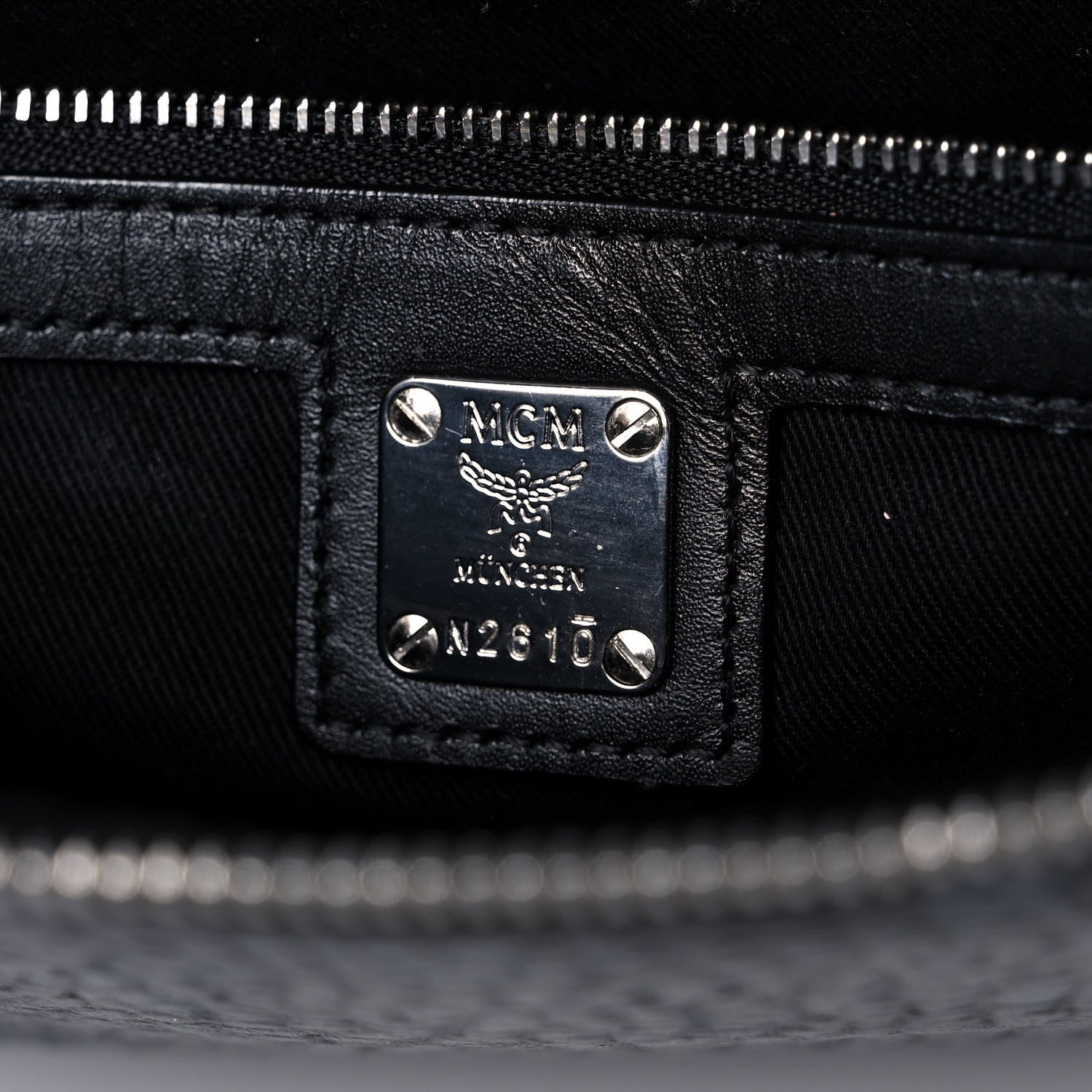 MCM Visetos Medium Crossbody Pouch Black 12 of 17