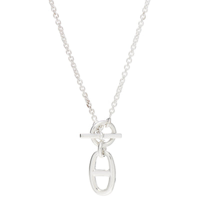 Hermes Sterling Silver Amulette Chaine d'Ancre Necklace 1 of 5