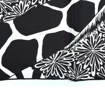 Hermes Silk The Three Graces Zoom Scarf 45 Blanc Casse Black 4 of 4