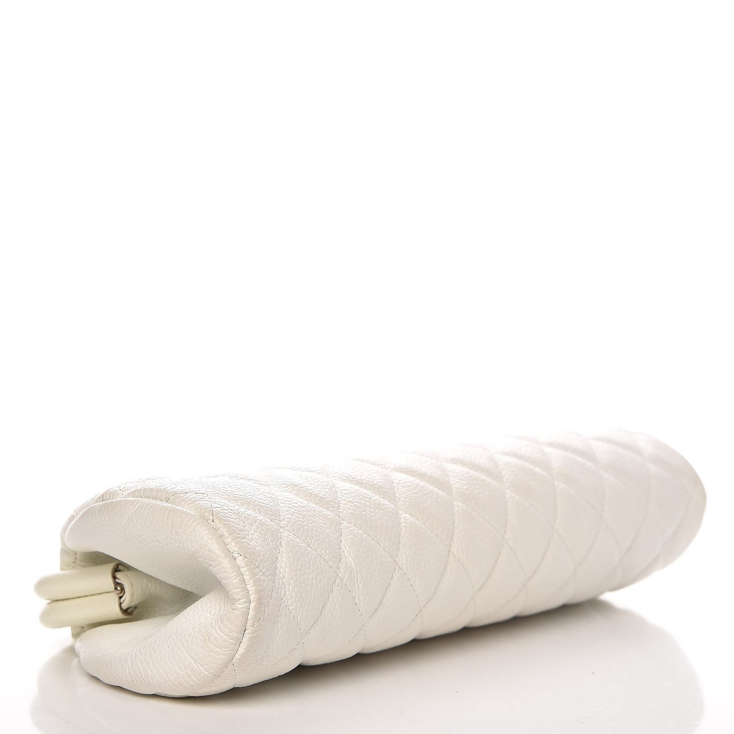 Caviar Quilted Timeless Clutch White