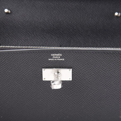 Hermes Epsom Kelly Wallet To Go Black 5 of 10