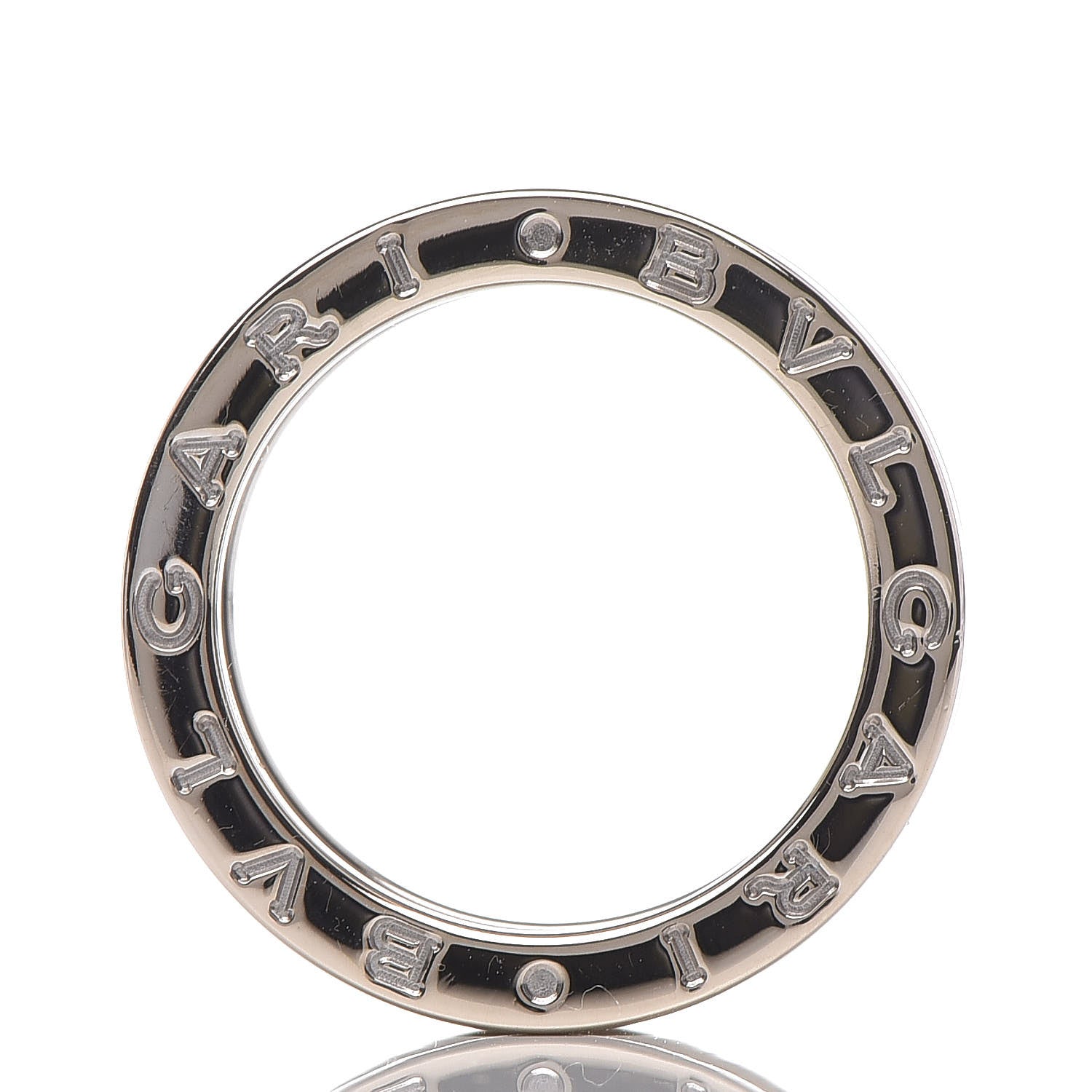 Bulgari 18K White Gold B.Zero1 Two-Band Ring 50 5.25 5 of 8