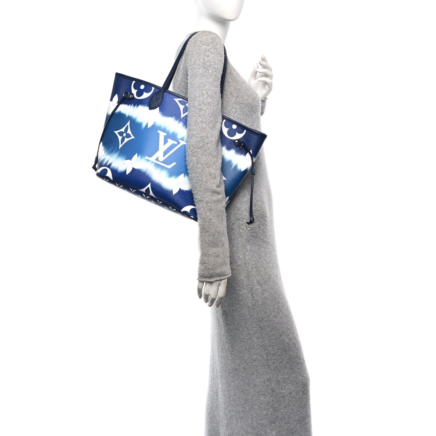 Louis Vuitton Monogram Escale Neverfull MM Blue 2 of 7